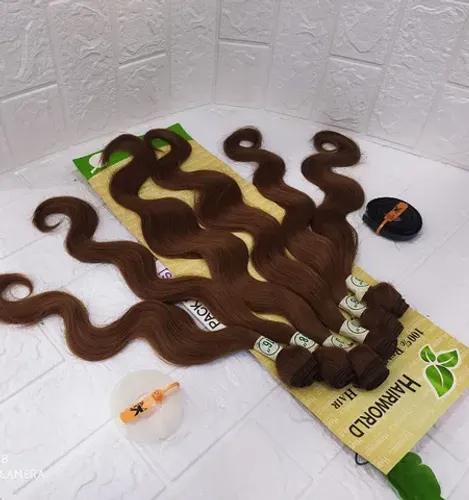 Cabelo Organico Ondul 55cm 16" 18 20 20 18 16 260g  Tela - Cor (#30)
