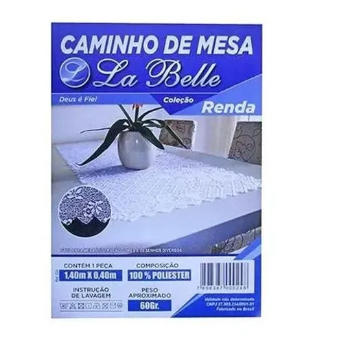 Caminho De Mesa De Renda 140x40cm
