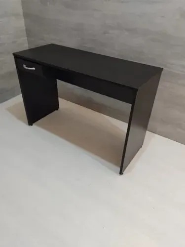 mesa reta preta 110cm