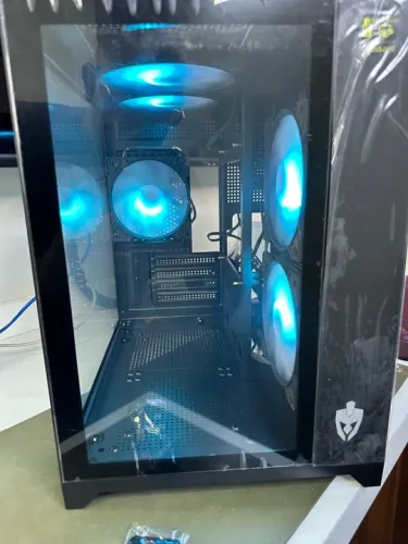 Gabinete Gamer Aquário c/ 5 fan e controladora