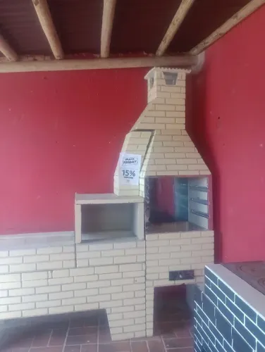 Fogão com forno e churrasqueira 