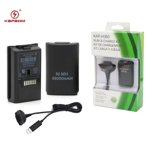 Bateria Para Controle Xbox 360 Com Cabo E Carregador Loja Coimbra Computadores Entregamos