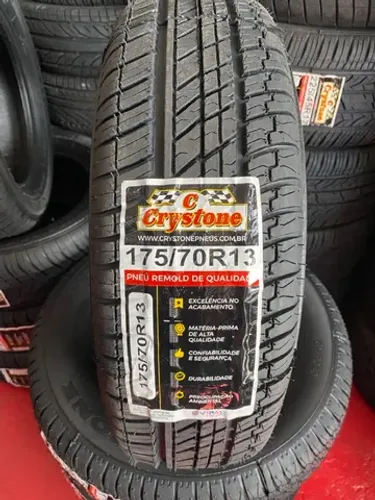 Pneu 175/70r13 remolde novo (montagem grátis, borracha 100% vipal)