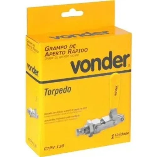 Grampo de aperto rápido tipo torpedo, GTPV 130-VONDER