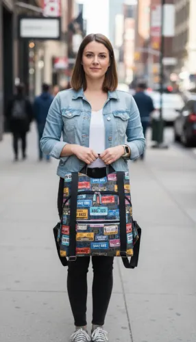 Mochila Antifurto Artesanal Vintage - NOVA - Peça Única!