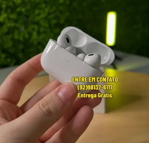 Fone de ouvido bluetooth aipods duração de 10hrs de uso - entrega das 9 até as 22hrs