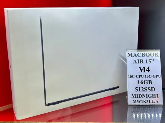 Apple MacBook Air 15" / M4 24GB 512SSD Midnight - Produto Novo com Garantia da Loja