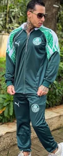 Conjunto Agasalho Adulto Palmeiras Puma Verde