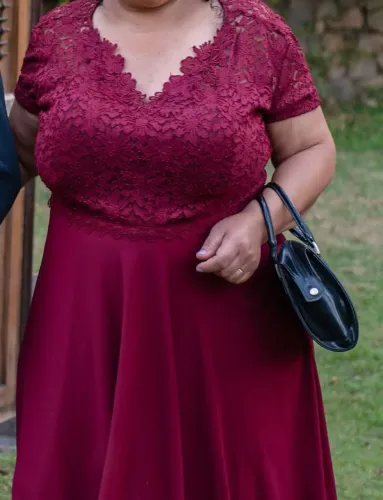 Vestido Marsala - Madrinha, festas , formatura 