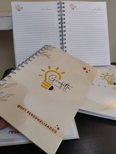 Agenda e caderno de negócios personalizado