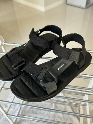 Sandália Rider Masculina Preta Confortável