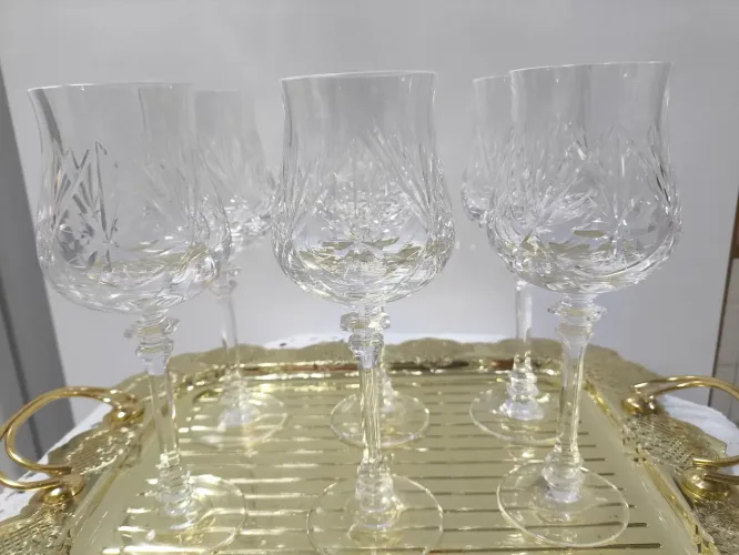 Jogo de Taças de Cristal Vinho- 6 Peças