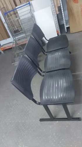 Conjunto de Cadeiras para Espera - Longarina de 2, 3, 4 ou 5 lugares -NOVAS