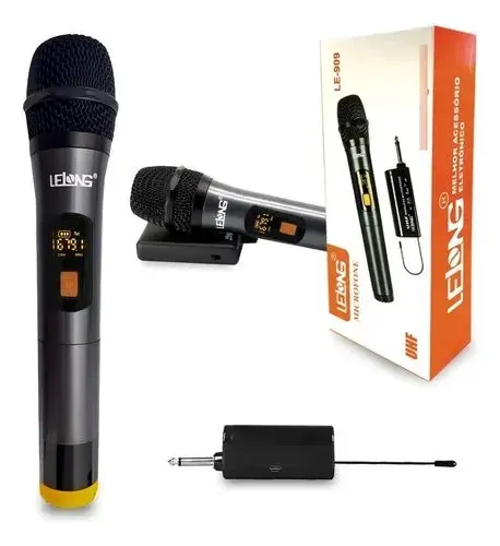 Microfone Sem Fio LE LONG LE-909