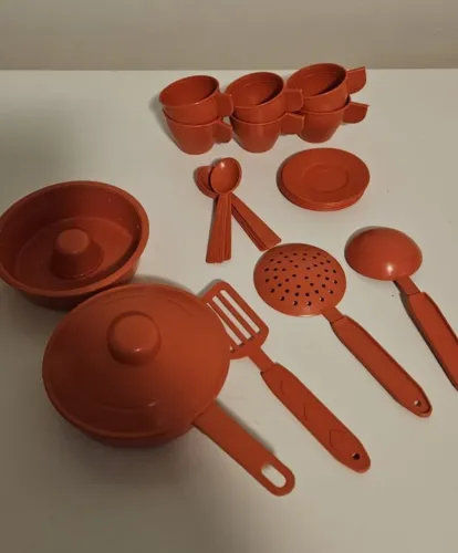 Brinquedos - Jogo de Cozinha Vermelho