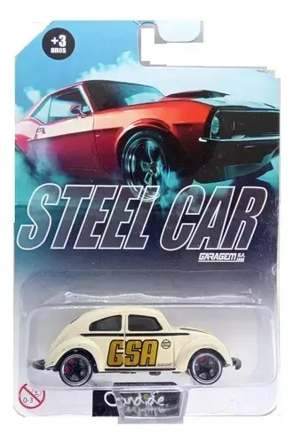 Quatro Miniaturas 1:64 Steel Car + Metal Power - Volkswagem Studebaker Chevrolet Lacrada