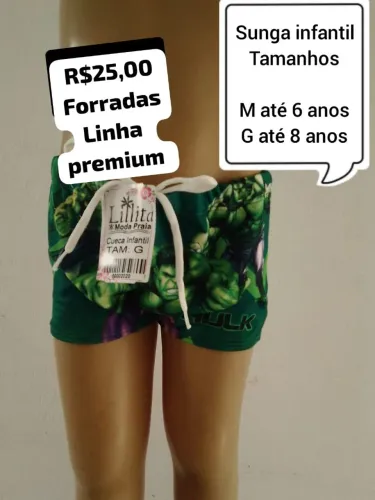 Sugas infantis de personagem forradas linha premium