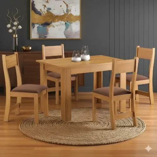 Mesa de Jantar Palace com Cadeiras Brisa Bombom