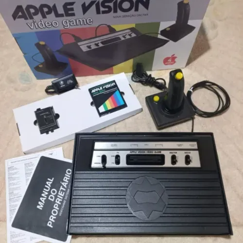 Video Game Atari Milmar Apple Vision c/ Joystick e Caixa