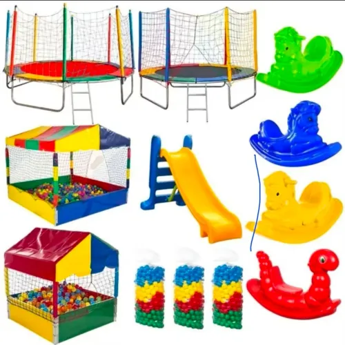 Kit Completo de Brinquedos - Ideal para Locações, Festas e Espaços Kids!