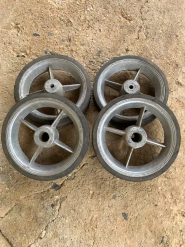 Roda em alumínio para carrinho