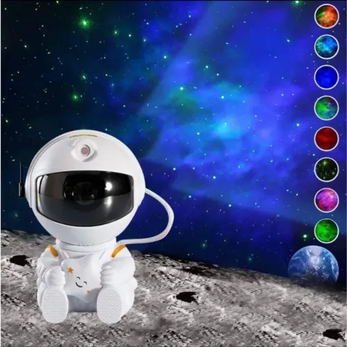 Projetor robô astronauta galáxias 