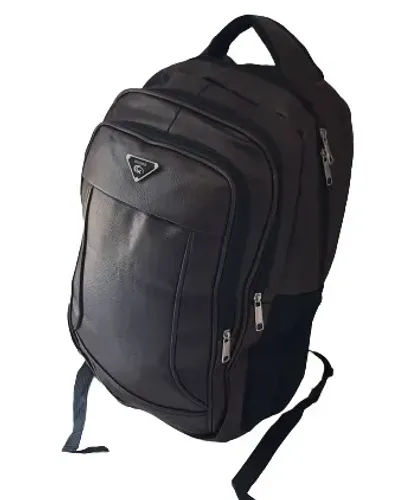 Mochila Bolsa Masculina Reforçada Couro Sintético