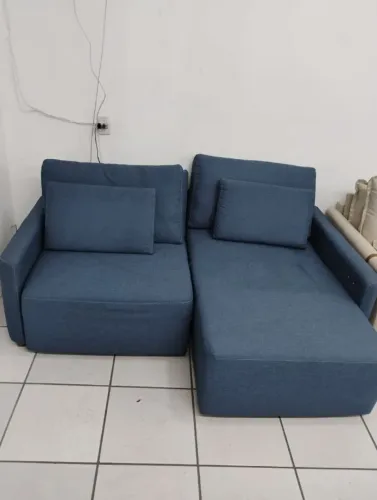 Sofá Cama Feliny Elétrico No Linho Premium 4 Pessoas