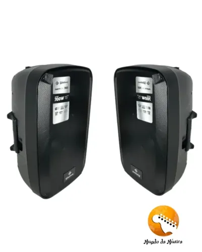 KIT DUAS CAIXAS WALDMAN AMPLIFICADA 15" PTY-700W