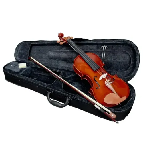 VIOLINO SERIE ARCO 4/4 NATURAL BRILHANTE C/CASE GVL 4/4