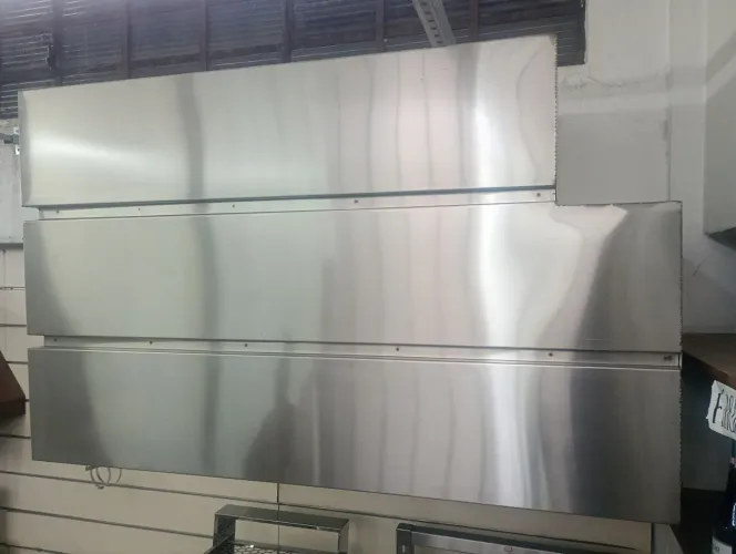Coifa de Aço Inox para churrasqueira 