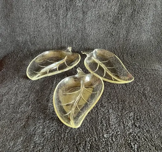 Conjunto de 4 Travessas(fruteiras ) de cristal Portugues