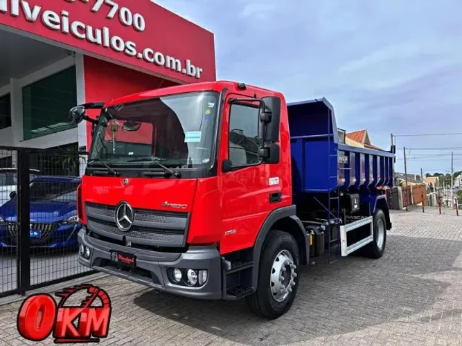 CAÇAMBA BASCULANTE 6M³ - MERCEDES ATEGO 1719 0KM PRONTO PARA SERVIÇO