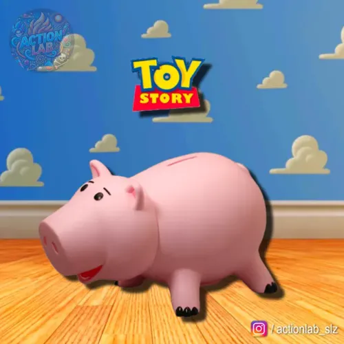Action Figure Cofrinho Porquinho Hamm (21 cm) - Toy Story - Disney Pixar® Cofre