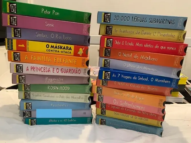 coleção vhs o globo no cinema infantil 22 fitas