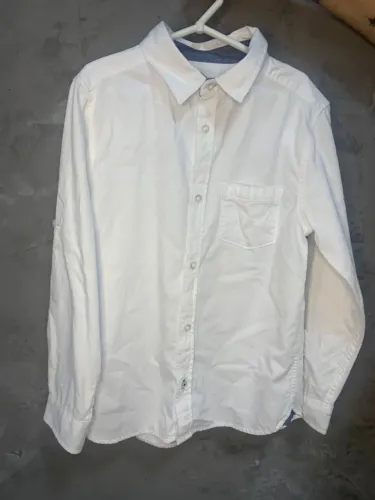 Camisa Social Infantil Branca - TAM 8