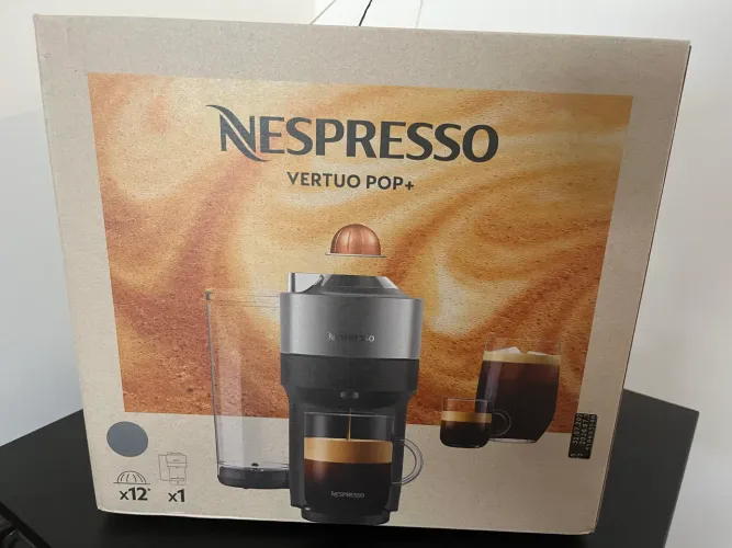Cafeteira Nespresso Vertuo Pop+ Titânio 110V + kit boas vindas - nova na caixa