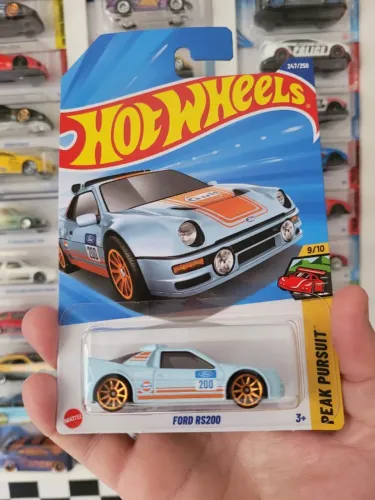 Ford RS200 Gulf lacrada Hot Wheels.