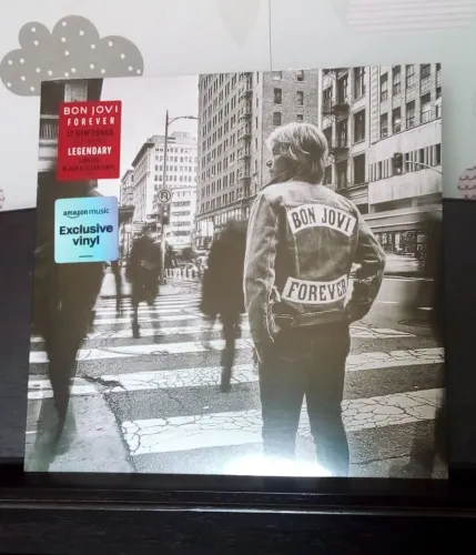 Lp Bon Jovi - Forever Vinil Black Clear Split (disco vinil hard rock)