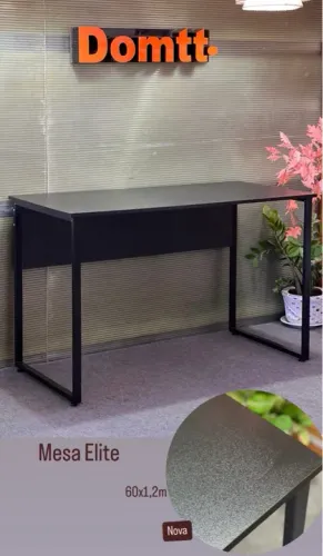 Mesa de Escritório Sem gavetas 60x1,2mts Industrial Nova Em Até 6x Sem Juros