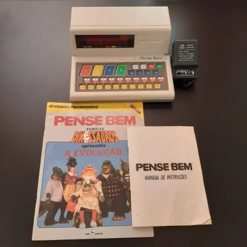 Pense Bem Tectoy Funcionando + Livro de Atividades, Manual de Instruções e Fonte Universal