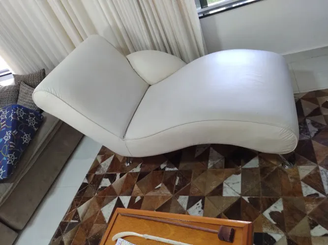 Sofá Chaise Longue Branco