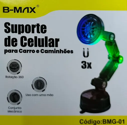 SUPORTE P/ GPS/CELULAR DE PLASTIC REF: BMG-01<br><br>