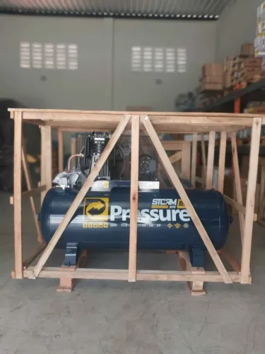 Compressor de ar 250L 5Hp Trifásico 20pcm 175 Libras Industrial - Pressure (Loja/Nova)