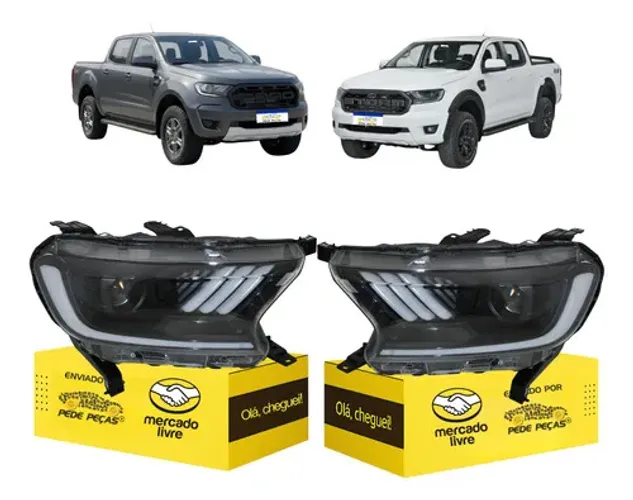 Par Farol Sinaleira Ranger Mustang 2017 18 19 20 21 22 2023 Ambos Lados