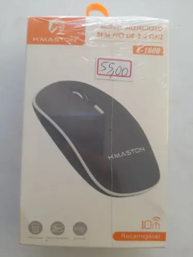 Mouse Sem Fio Recarregável Silencioso HMASTON - 10m