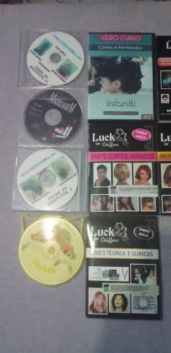 11 dvds diversos ramo da beleza
