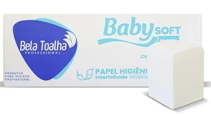 PAPEL HIGIENICO INTERFOLHADO CAI CAI FS BABY SOFT C/ 10.000 FOLHAS