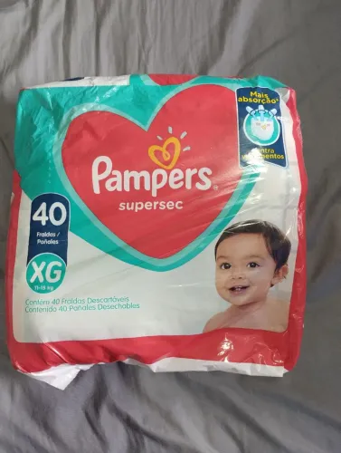 Fraldas Pampers XG - VALIDADE 10/2025