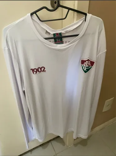 camisa uva fluminense oficial branca tam gg manga comprida- nova